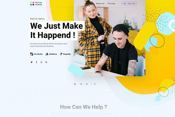 JoomShaper Startup Landing - Download Agency Joomla Template