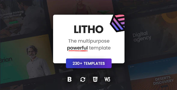 ThemeForest Litho - Download The Multipurpose HTML5 Template
