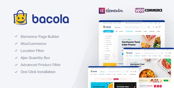 ThemeForest Bacola - Download Grocery Store and Food eCommerce WordPress Theme