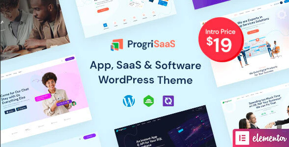 ThemeForest ProgriSaaS - Download Creative Landing Page WordPress Theme