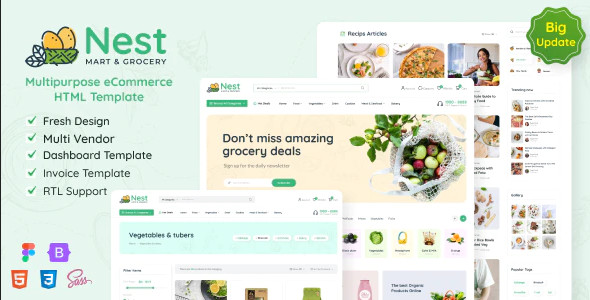 ThemeForest Nest - Download Multipurpose eCommerce HTML Template