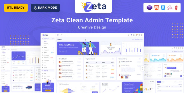 ThemeForest Zeta - Download Bootstrap 5 HTML Admin & Dashboard Template