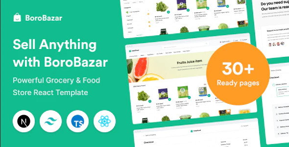 ThemeForest BoroBazar - Download React Ecommerce Template with Grocery and Food Store