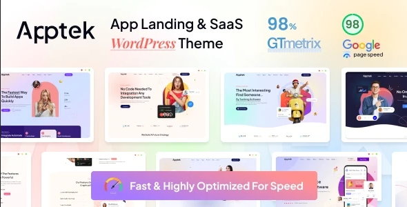 ThemeForest Apptek - Download App & SaaS WordPress Theme