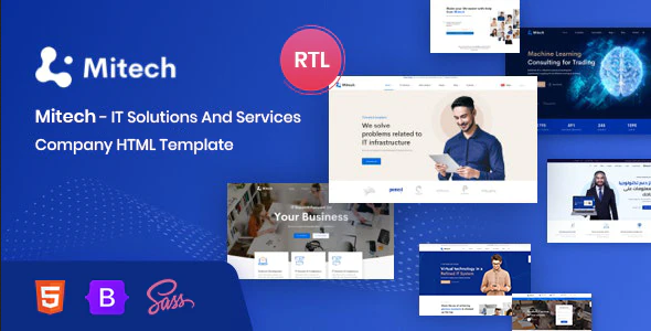 ThemeForest Mitech - Download IT Solutions And Services Company HTML Template