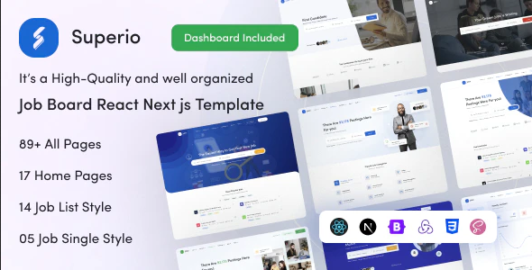 ThemeForest Superio - Download Job Portal & Job Board React NextJS Template