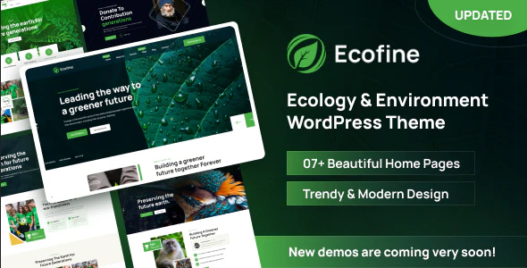 ThemeForest Ecofine - Download Ecology and Environment WordPress Theme