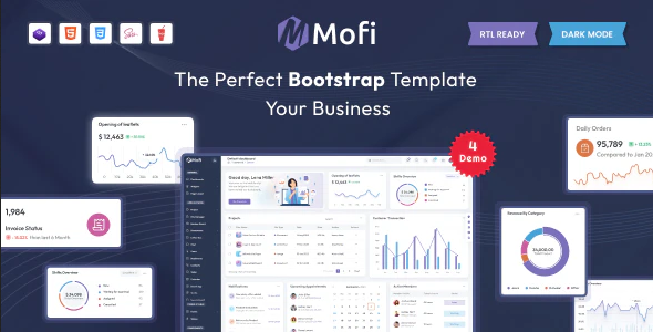 ThemeForest Mofi - Download Bootstrap Admin Dashboard HTML Template