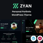 ThemeForest Zyan - Download Personal Portfolio WordPress Theme