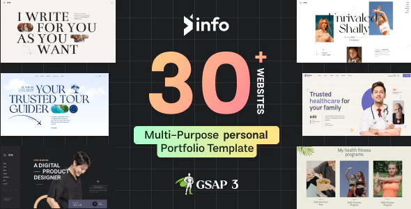 ThemeForest InFo - Download Personal Portfolio Resume HTML Template