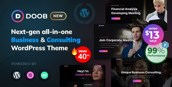 ThemeForest Doob - Download Business and Consulting WordPress Theme