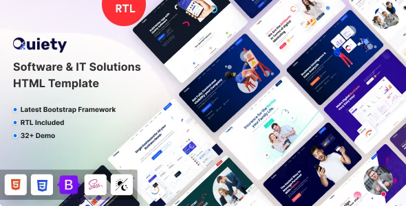 ThemeForest Quiety - Download Software and IT Solutions HTML Template