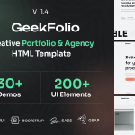 ThemeForest Geekfolio - Download Creative Agency and Portfolio HTML Template