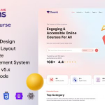 ThemeForest Dreams LMS - Download LMS Online Courses and Education Bootstrap Template (Html React Vue Angular Laravel)