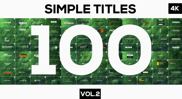 100 Motion Titles and Lowerthirds Vol2 - Download Videohive 15506926