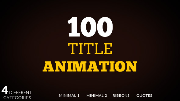 100 Title animation - Download Videohive 15965549