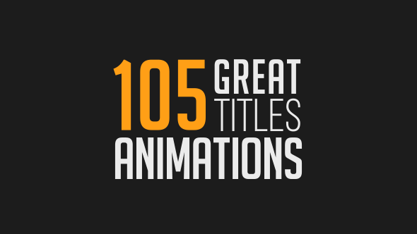 105 Great Title Animations - Download Videohive 17403772
