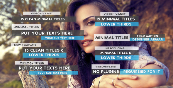 15 Clean Minimal Titles - Download Videohive 10126277