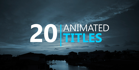 20 Animated Titles - Download Videohive 16064202