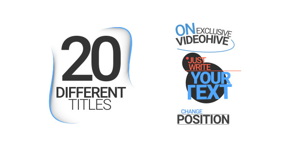 20 Different Titles - Download Videohive 11996748