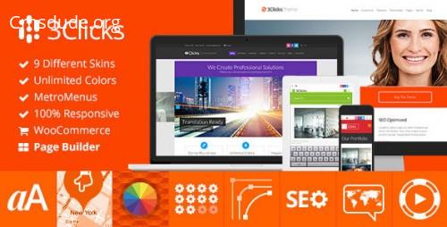 3Clicks v3.5.2 – Responsive Multi-Purpose WordPress Theme Download Free