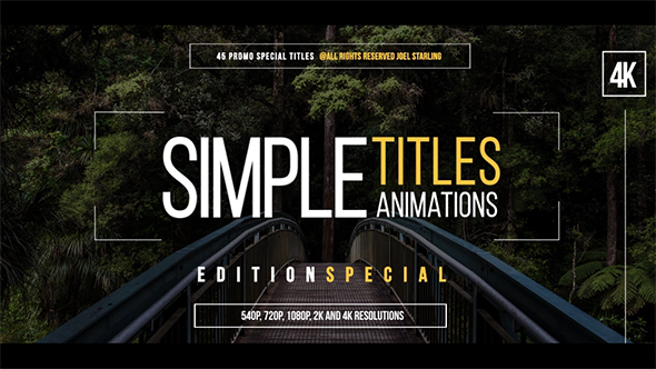 45 Simple Titles (Edition Special) - Download Videohive 17220020