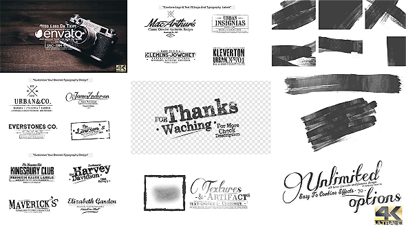 70 Grunge Titles and Logo Pack, Brush Toolkit - Download Videohive 14276503