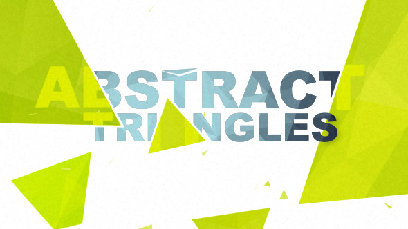 Abstract Triangles Logo Reveal - Download Videohive 10055844