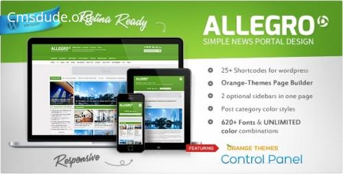 Allegro – Multipurpose News, Magazine WordPress Theme Download Free