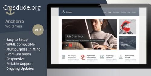 Anchorra – Themeforest Multipurpose WordPress Theme Download Free