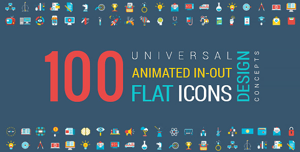 Animated Flat Icons and Concepts Pack - Download Videohive 13399412