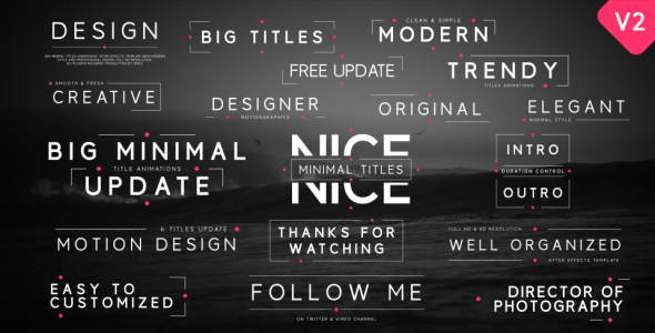 Big Minimal Titles - Download Videohive 15553475