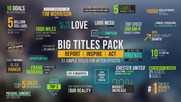 Big Titles Pack - Download Videohive 15078771