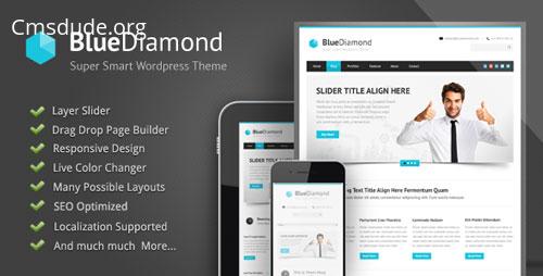 Blue Diamond v1.09 – Themeforest Responsive Corporate WP Theme Download Free