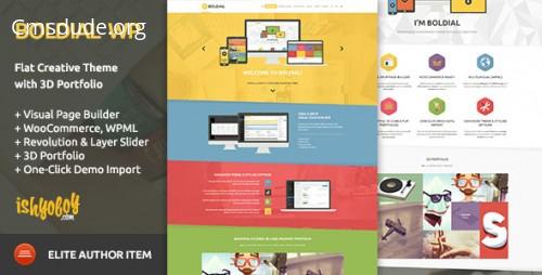 Boldial WP v1.6 – Flat Creative Theme with 3D Portfolio Download Free