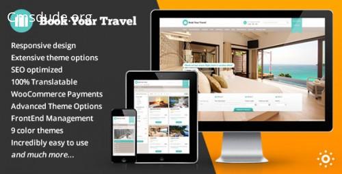 Book Your Travel v5.3 – Online Booking WordPress Theme Download Free