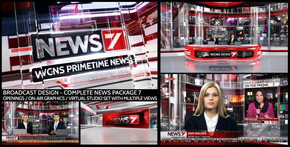 Broadcast Design - Complete News Package 7 - Download Videohive 10533381