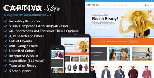 Captiva – Responsive WordPress WooCommerce Theme Download Free