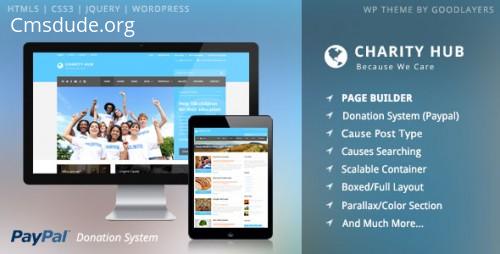 Charity Hub – Charity Nonprofit Fundraising WP Theme Download Free