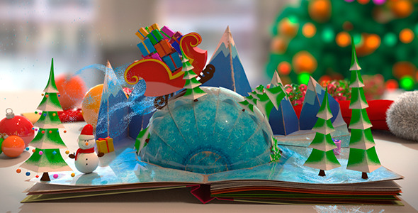 Christmas Pop-Up Book - Download Videohive 6296566