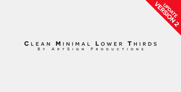 Clean Minimal Lower Thirds - Download Videohive 12094421