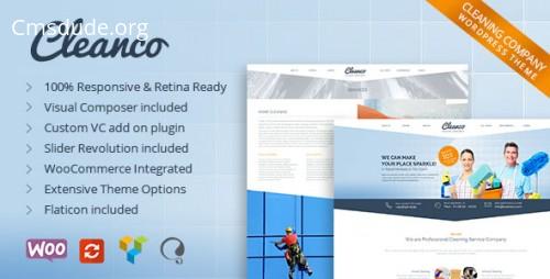 Cleanco v1.4 – Cleaning Company WordPress Theme Download Free