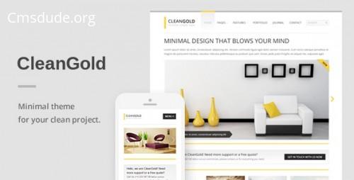 CleanGold v1.3.3 – A Minimal Responsive WordPress Theme Download Free