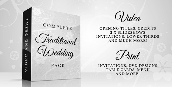 Complete Traditional Wedding Pack - Download Videohive 6806534