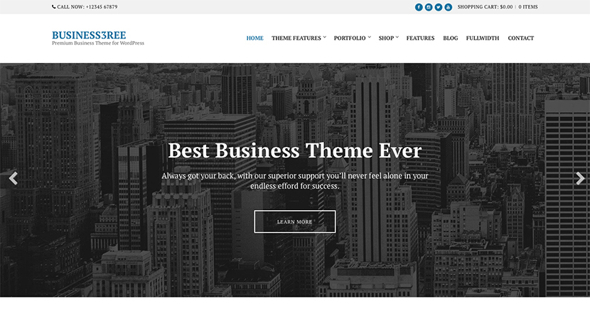 CssIgniter Business3ree - Download Woocommerce WordPress Theme