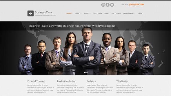 CssIgniter BusinessTwo - Download Business WordPress Theme