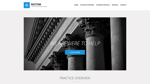 CssIgniter Factum - Download Law WordPress Theme