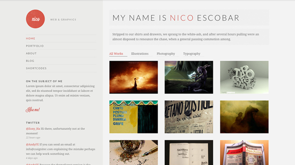 CssIgniter Nico - Download Portfolio WordPress Theme