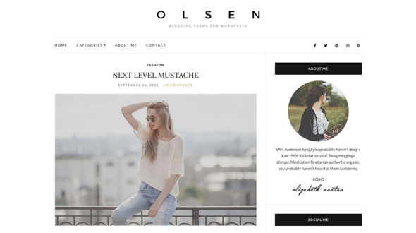 CssIgniter Olsen Light - Download Blogging WordPress Theme