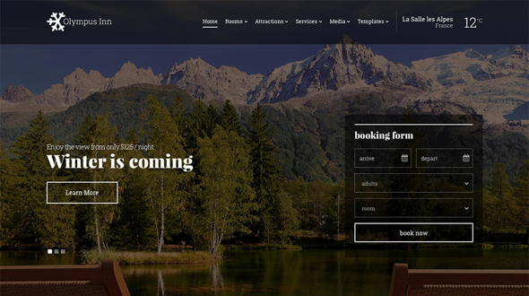 CssIgniter Olympus Inn - Download Hotel WordPress Theme